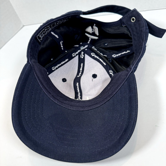Taylormade Burner R7 Tmax Gear Navy Blue Adjustable Strapback Golf Hat - Picture 6 of 7